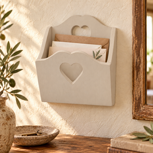 Porta posta artigianale singolo cashmere in ambientazione