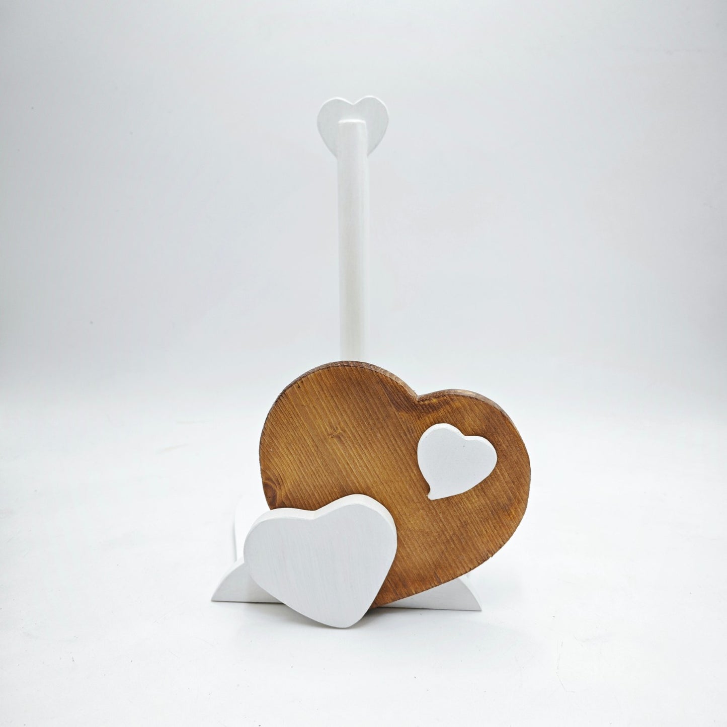Porta Rotolo da Cucina Artigianale con Cuore
