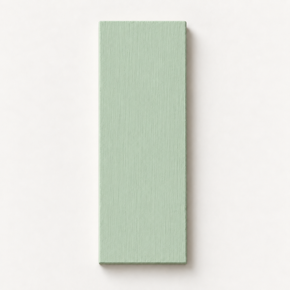 Campione colore Verde Vintage su bastoncino rettangolare di legno verniciato da 2 × 5 cm - 1 pezzo