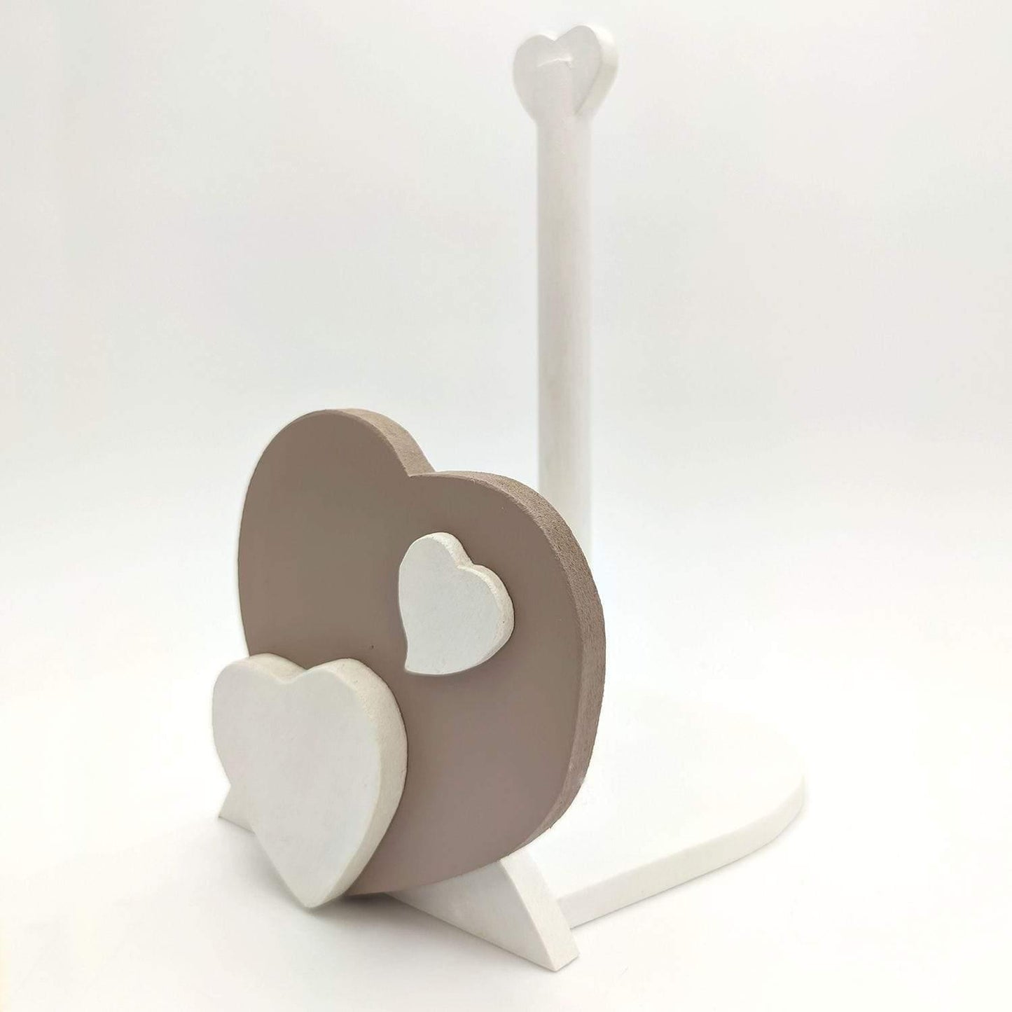 Porta Rotolo da Cucina Artigianale con Cuore