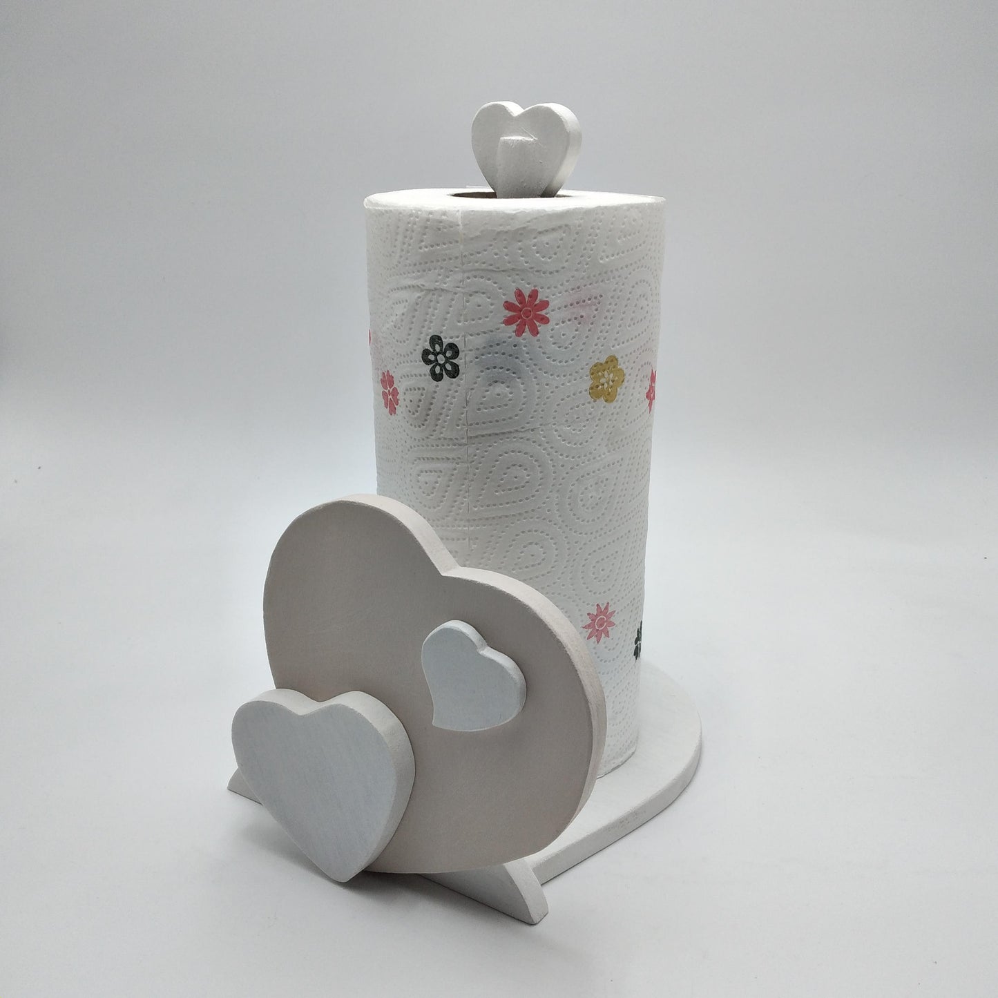 Porta Rotolo da Cucina Artigianale con Cuore