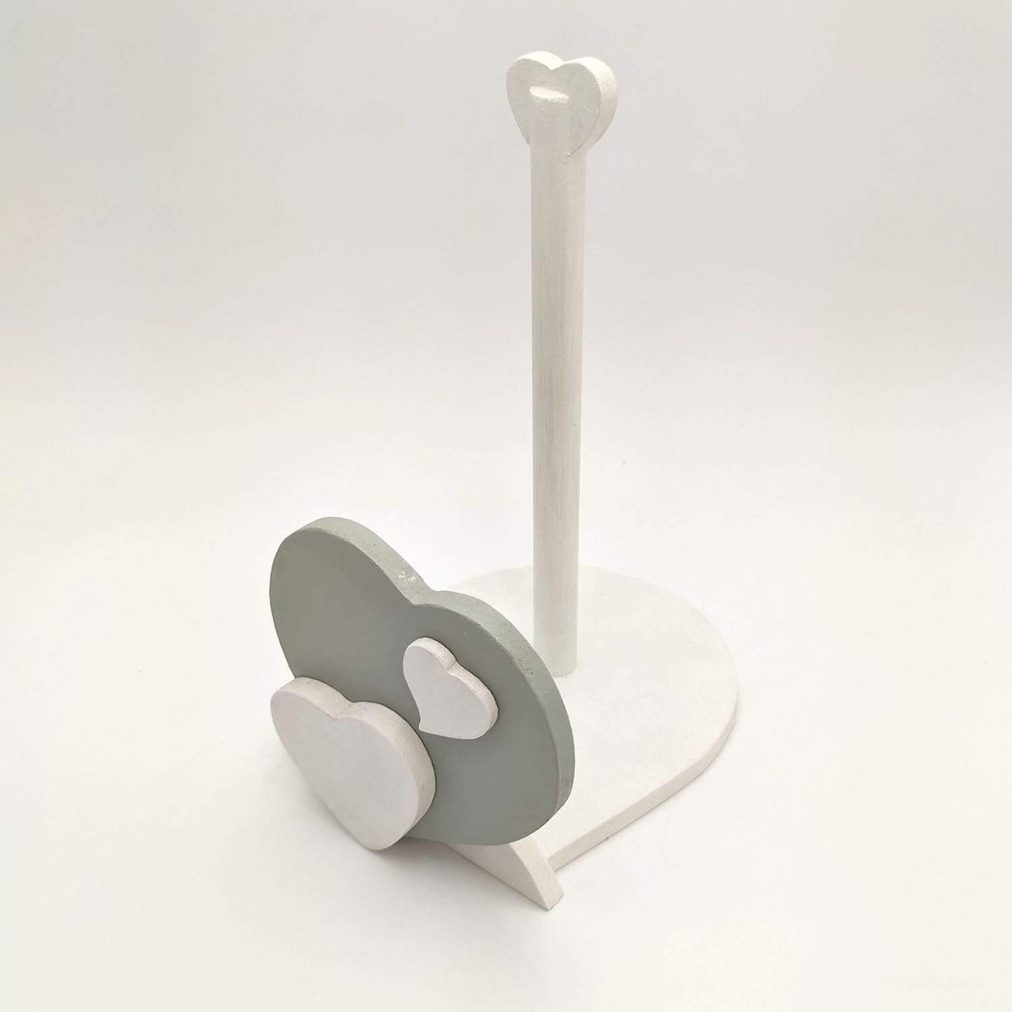 Porta Rotolo da Cucina Artigianale con Cuore