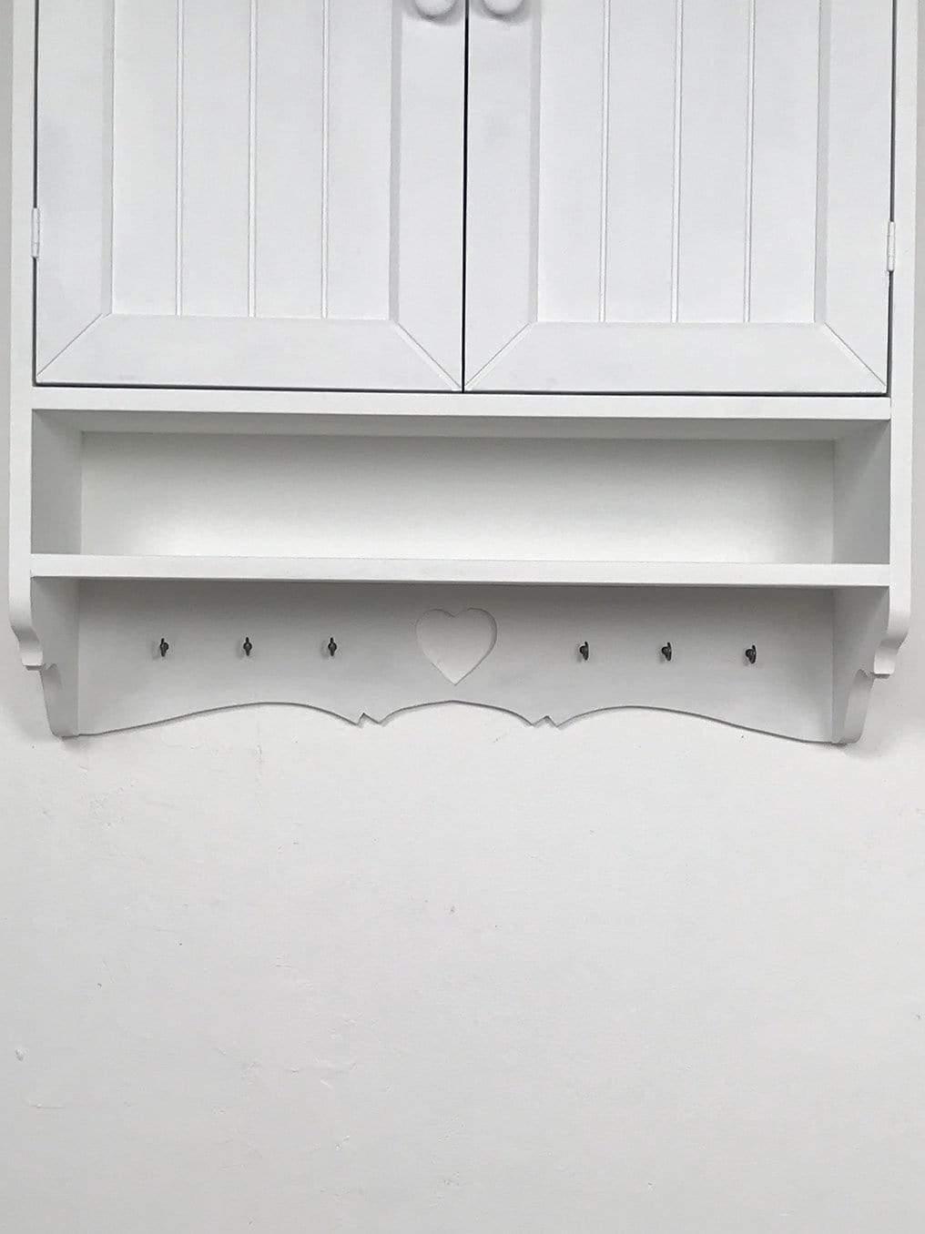 Piattaia Shabby chiusa con sportelli artigianale