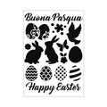 Mascherina stencil buona Pasqua cm.21x29,7