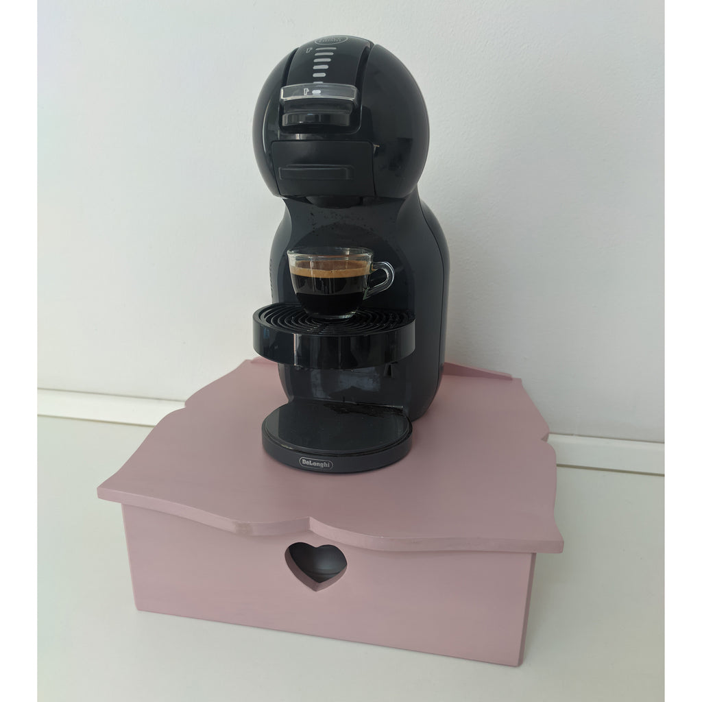 Cassetto porta cialde caffè shabby chic artigianale