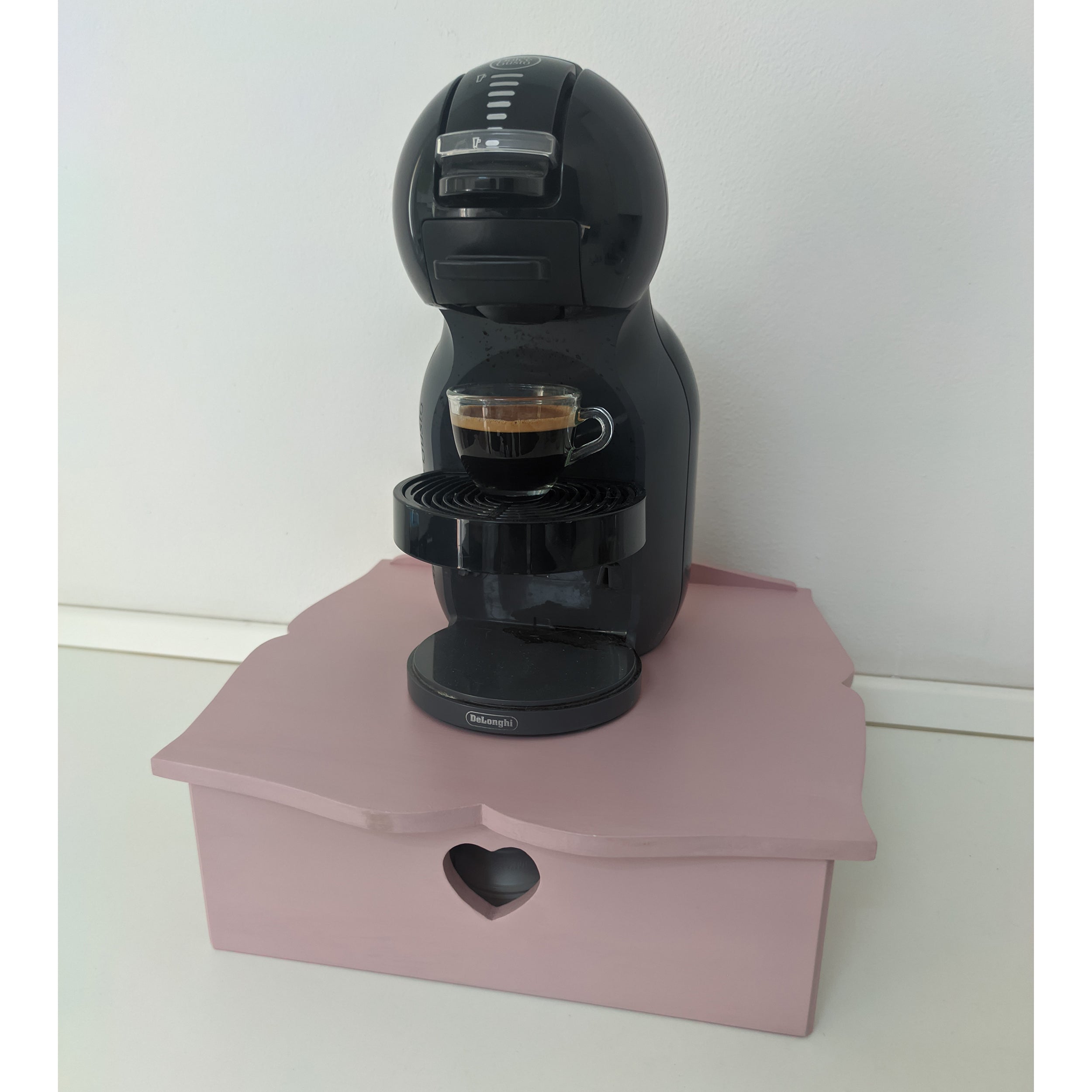 Cassetto porta cialde caffè shabby chic artigianale