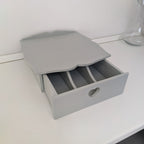 Cassetto porta cialde caffè shabby chic artigianale