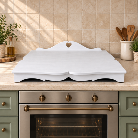 Copri fornelli Domea Home Bianco vista frontale