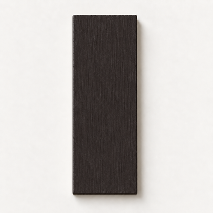 Campione colore Nero Bruno su bastoncino rettangolare di legno verniciato da 2 × 5 cm - 1 pezzo