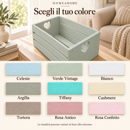 Cassetta a cuore Domeahome: confronto delle nove finiture disponibili