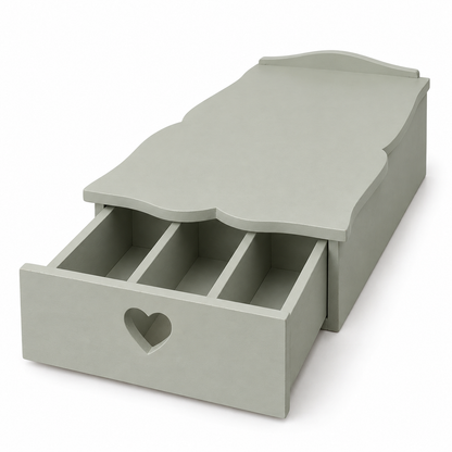 Cassetto porta cialde Domeahome 26 x 46 x 13 cm Argilla su sfondo bianco
