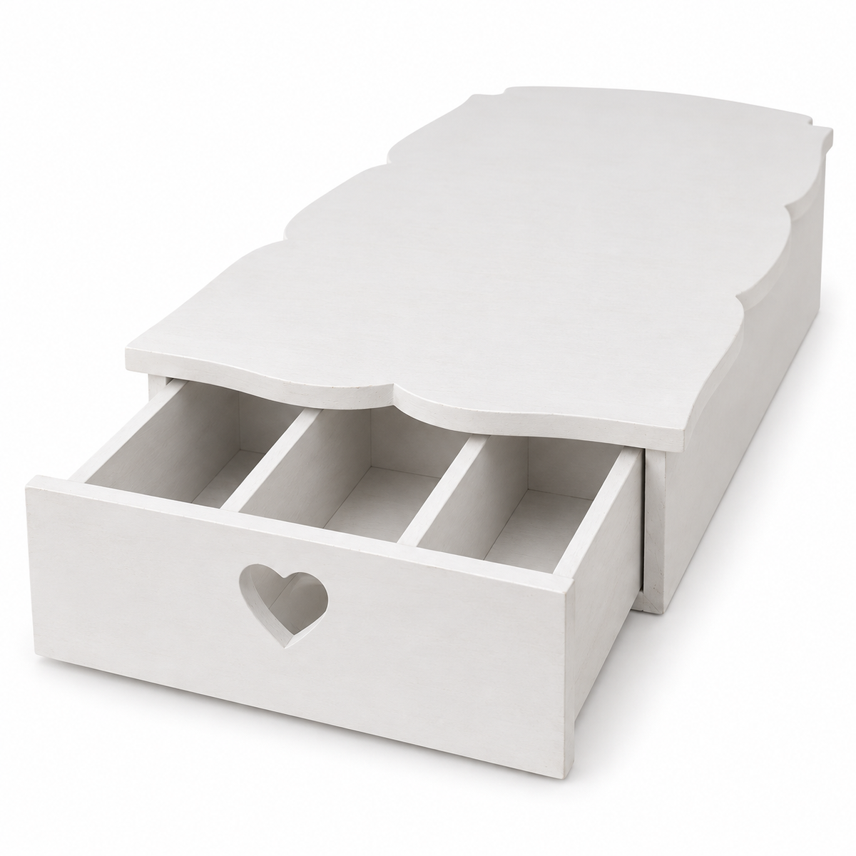 Cassetto porta cialde Domeahome 26 x 46 x 13 cm Bianco su sfondo bianco