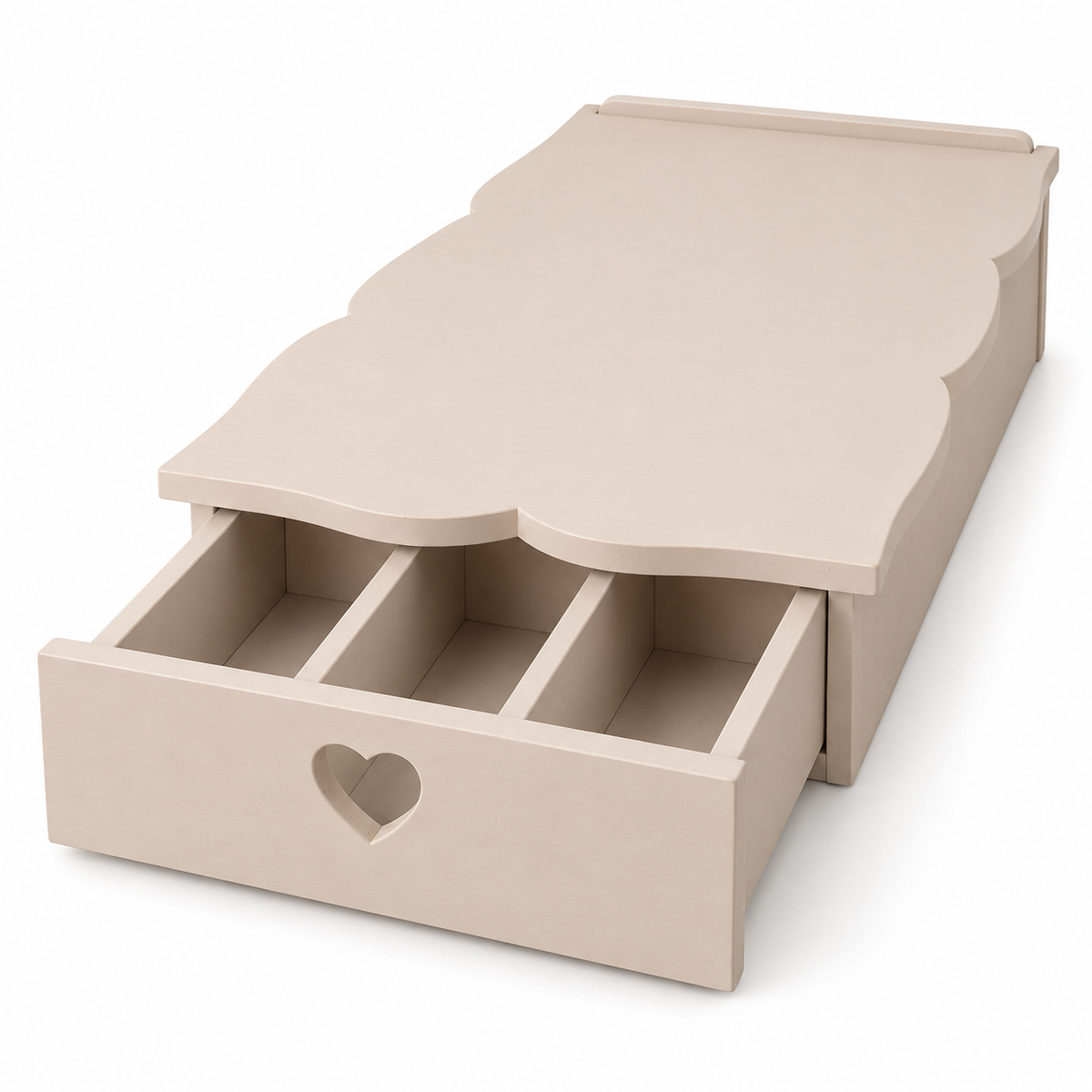 Cassetto porta cialde Domeahome 26 x 46 x 13 cm Cashmere su sfondo bianco