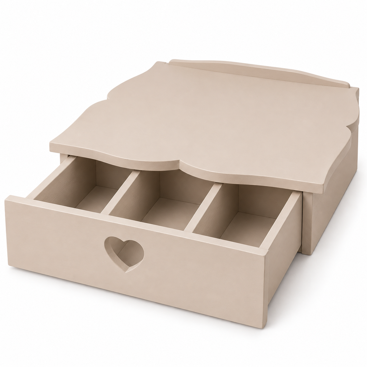 Cassetto porta cialde Domeahome 35,5 x 34 x 13 cm Cashmere su sfondo bianco