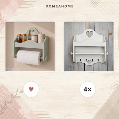 Portarotolo Domeahome - confronto modello senza ganci e con ganci