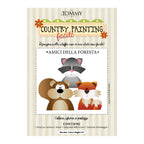 Stencil Country Painting Amici della Foresta
