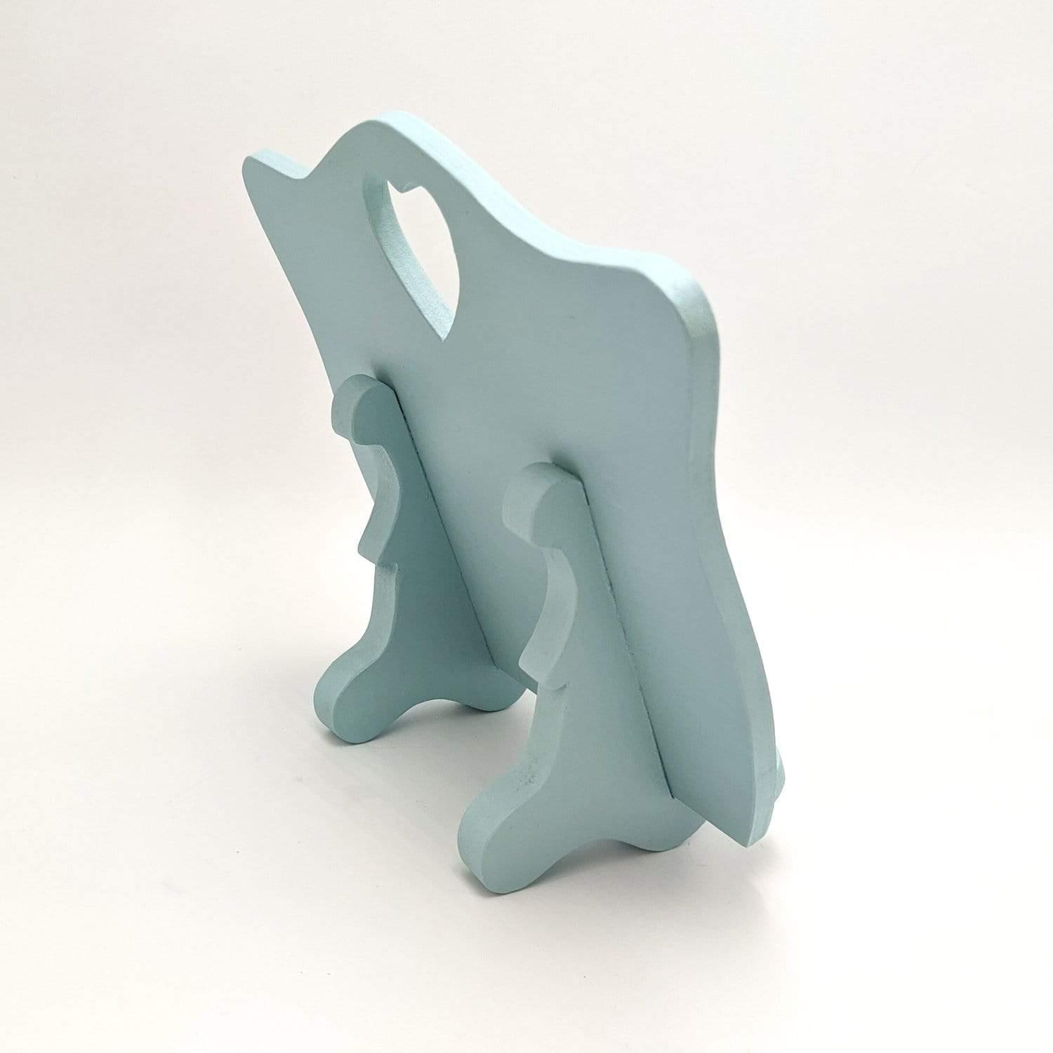 Leggio da cucina artigianale in legno con cuore intarsiato