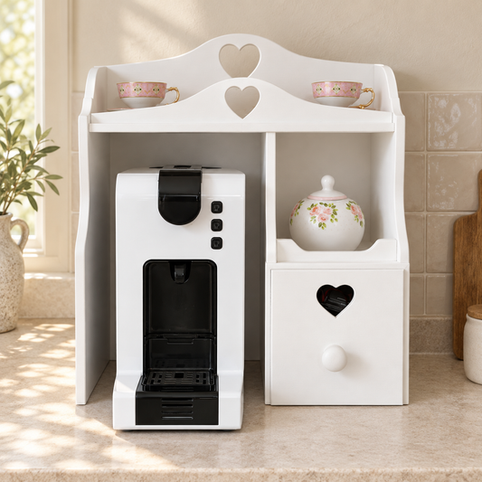 Mobiletto macchina da caffè Bianco