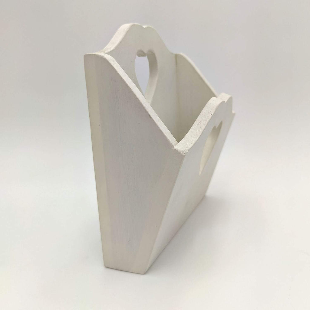 Porta Posta artigianale con intarsio a Cuore