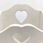 Porta Posta artigianale con intarsio a Cuore