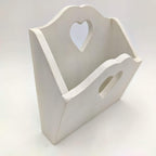 Porta Posta artigianale con intarsio a Cuore