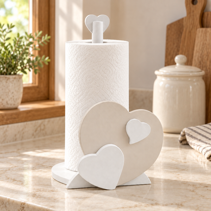 Porta rotolo da cucina Cashmere ambientato con rotolo inserito