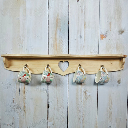 Mensola porta tazze stile shabby chic