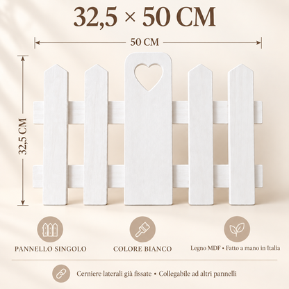 Infografica pannello staccionata Bianco 32,5 x 50 cm