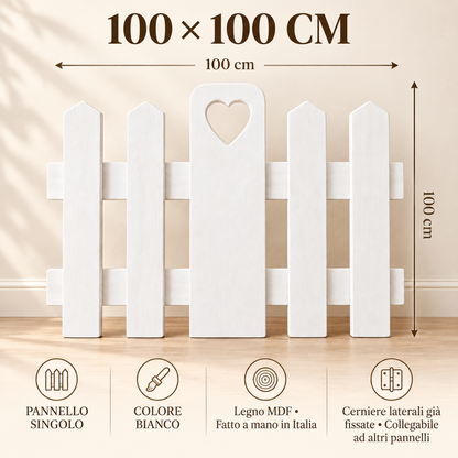Infografica pannello staccionata Bianco 45 x 50 cm