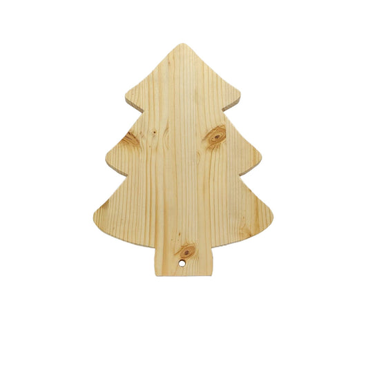 Tagliere albero di Natale Domeahome in legno di abete naturale, vista frontale