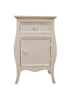 Comodino artigianale shabby chic apertura destra