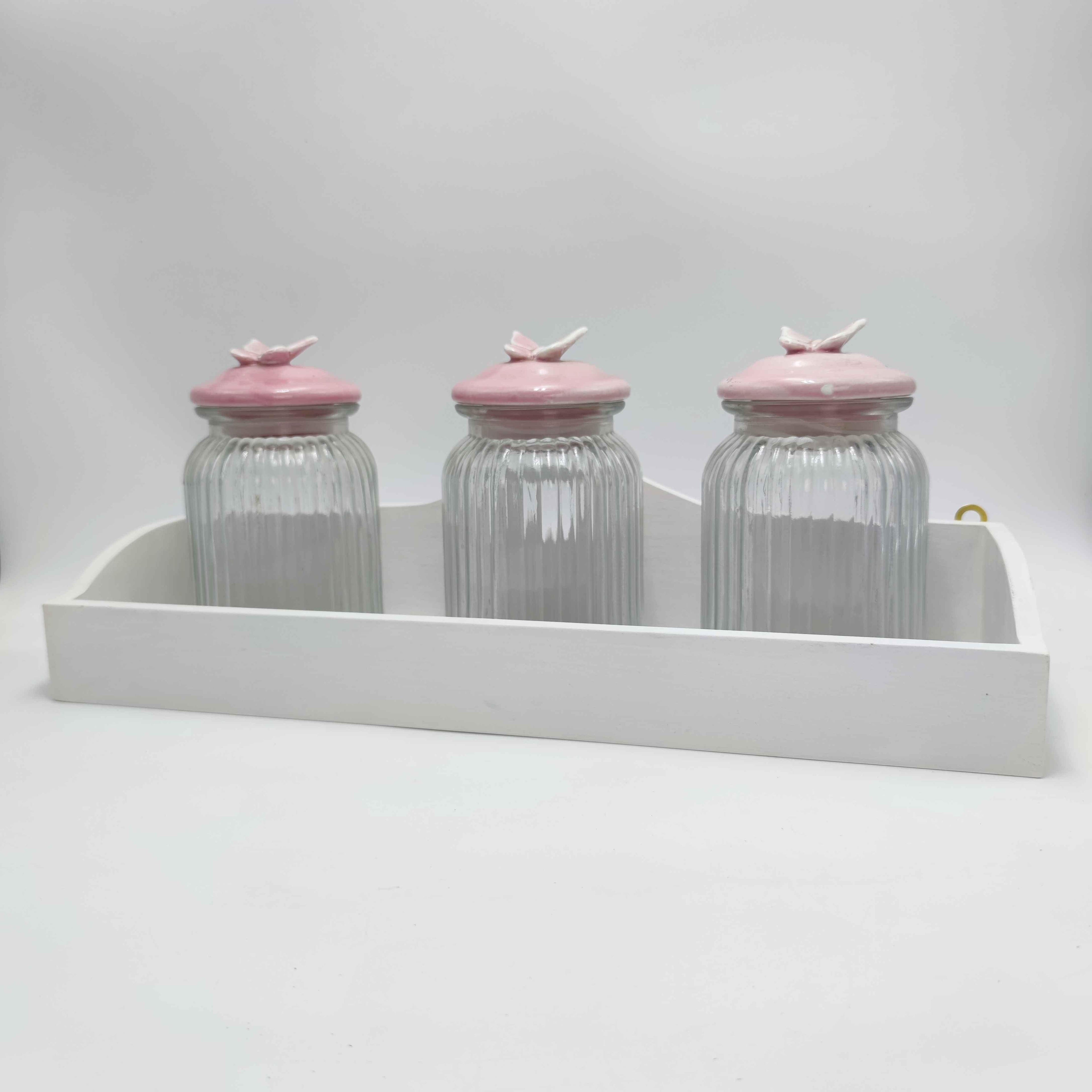 Mensola porta barattoli da appendere con ganci