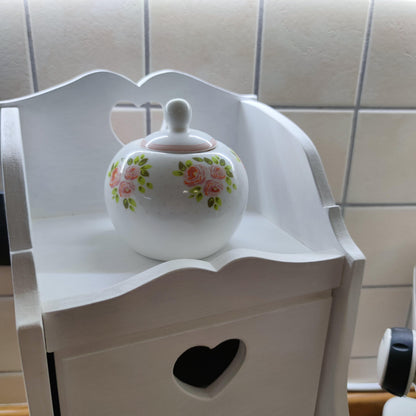 Porta Cialde caffè shabby chic con cassetti fatto a mano