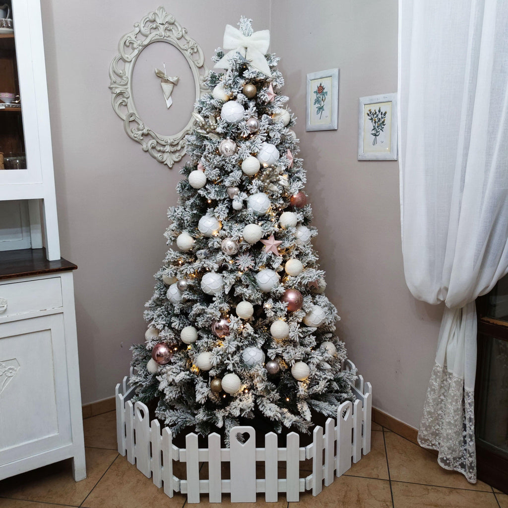 1 pannello per Staccionata o recinzione in legno per Albero di Natale