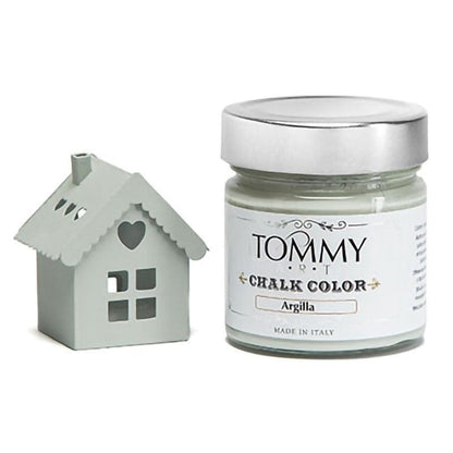 Argilla / Ml. 200 Vernice Shabby Chic a gesso senza primer Chalk Paint - Tommy Art