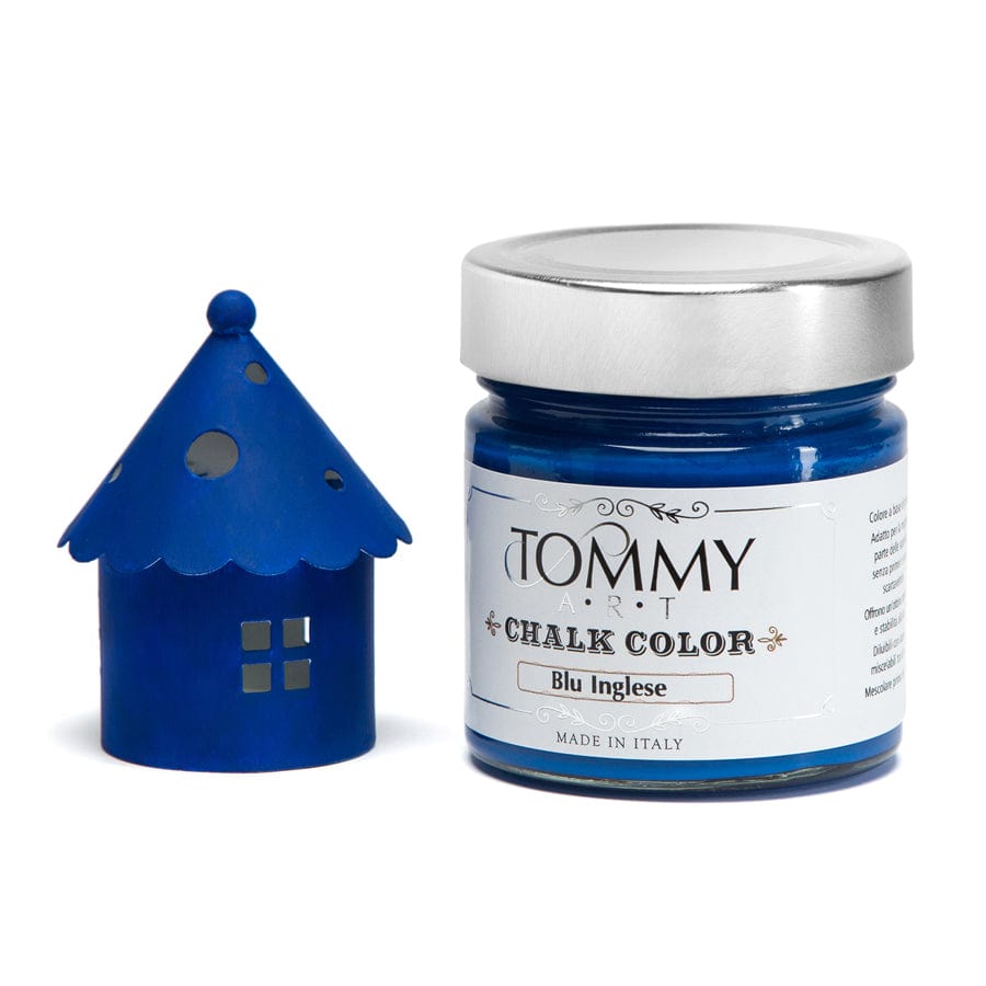 Blu Inglese / Ml. 200 Vernice Shabby Chic a gesso senza primer Chalk Paint - Tommy Art