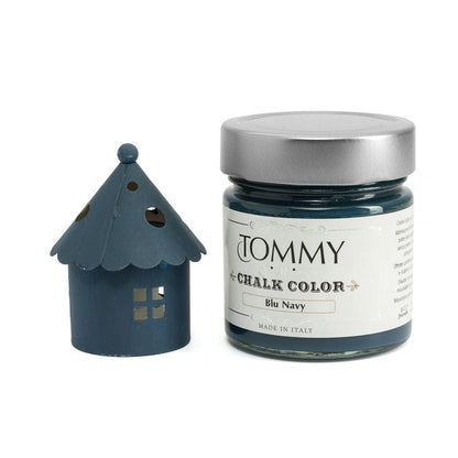 Blu Navy / Ml. 200 Vernice Shabby Chic a gesso senza primer Chalk Paint - Tommy Art