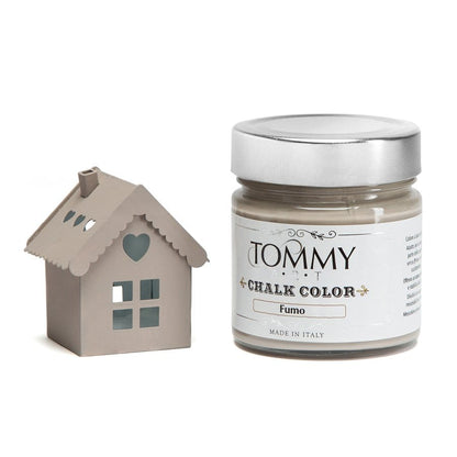 Fumo / Ml. 200 Vernice Shabby Chic a gesso senza primer Chalk Paint - Tommy Art