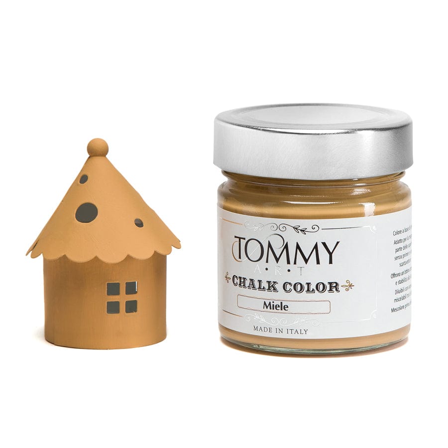 Miele / Ml. 200 Vernice Shabby Chic a gesso senza primer Chalk Paint - Tommy Art