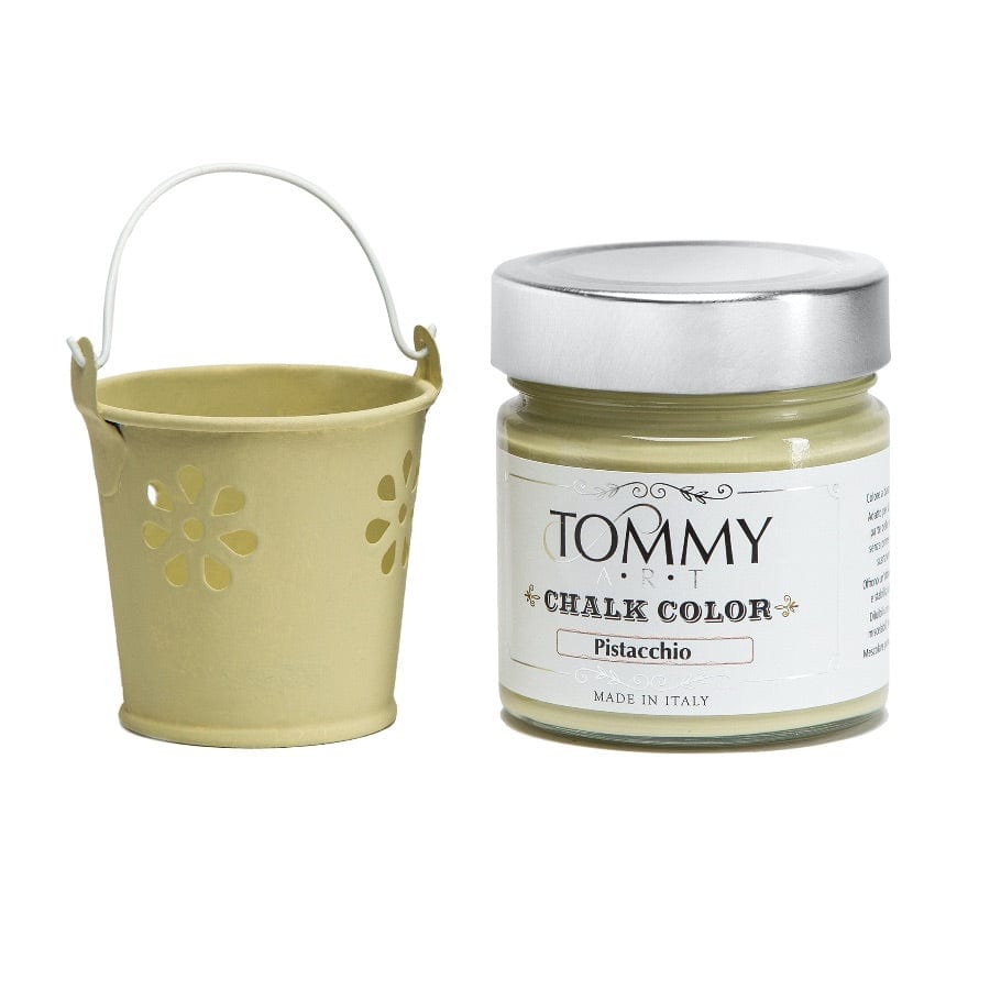 Pistacchio / Ml. 200 Vernice Shabby Chic a gesso senza primer Chalk Paint - Tommy Art