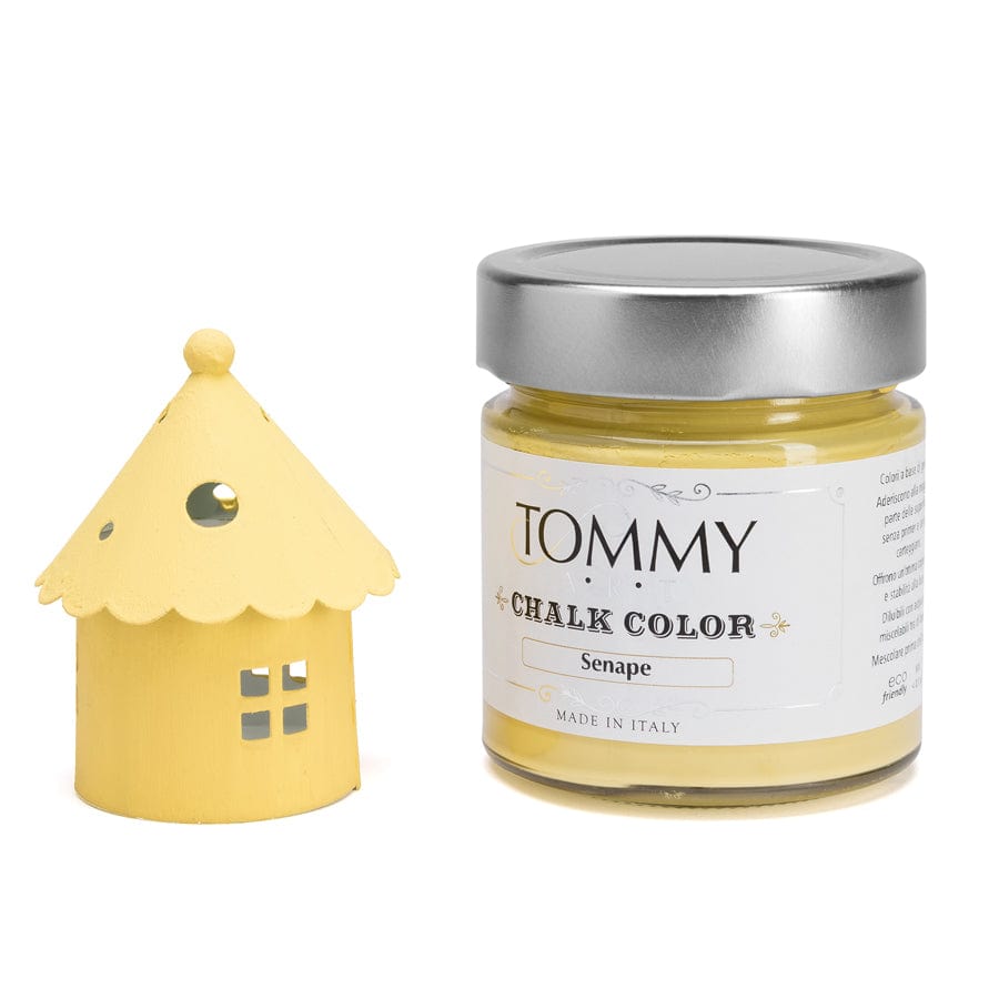 Senape / Ml. 200 Vernice Shabby Chic a gesso senza primer Chalk Paint - Tommy Art