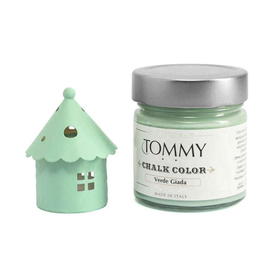 Verde Giada / Ml. 200 Vernice Shabby Chic a gesso senza primer Chalk Paint - Tommy Art